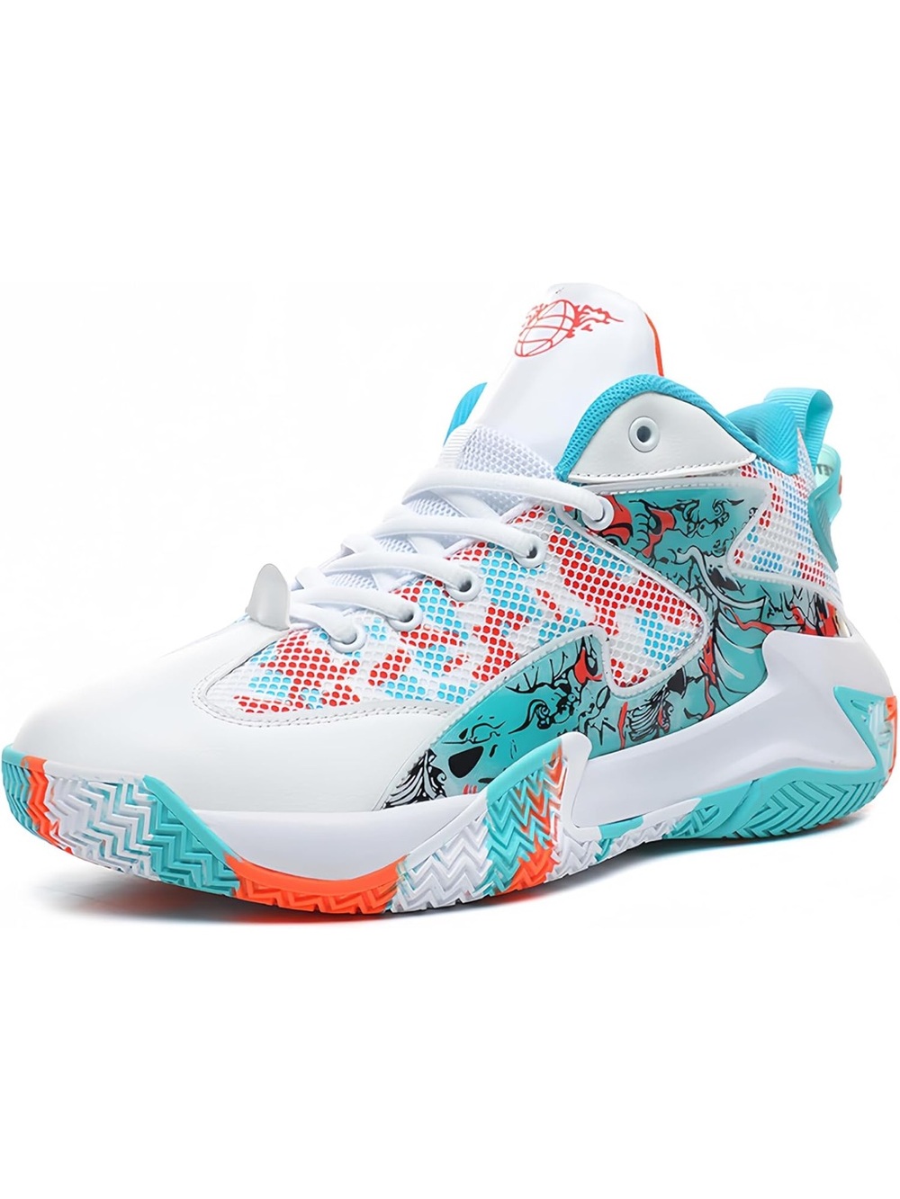 NWOT Men's Non-Slip Breathable Fashion Graffiti Training/Basketball Shoes sz 47